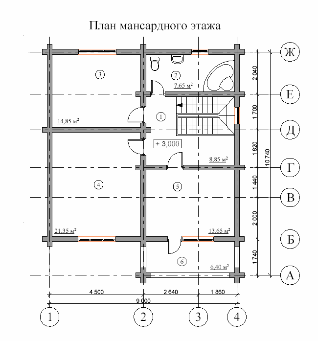 Деревянный дом в коттеджном поселке