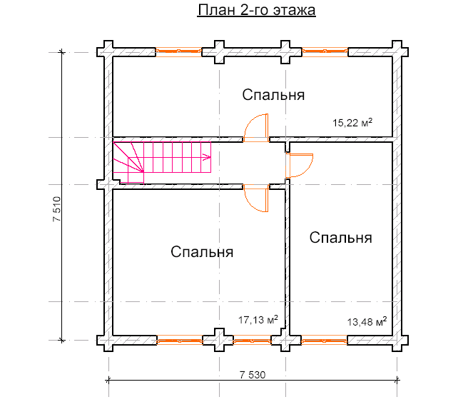 черетеж деревяного дома