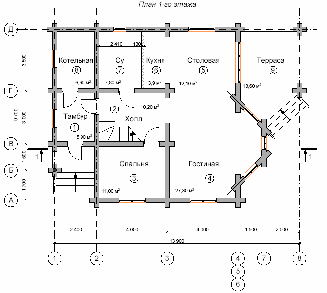 Проект дома с мансардой купить