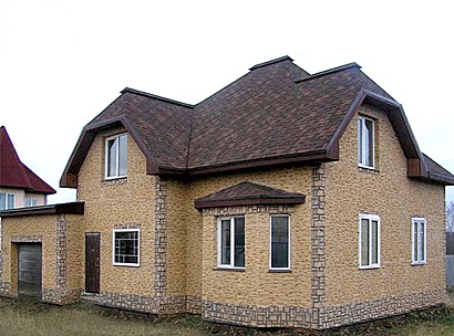 Фасадные панели ПВХ для отделки деревянного дома